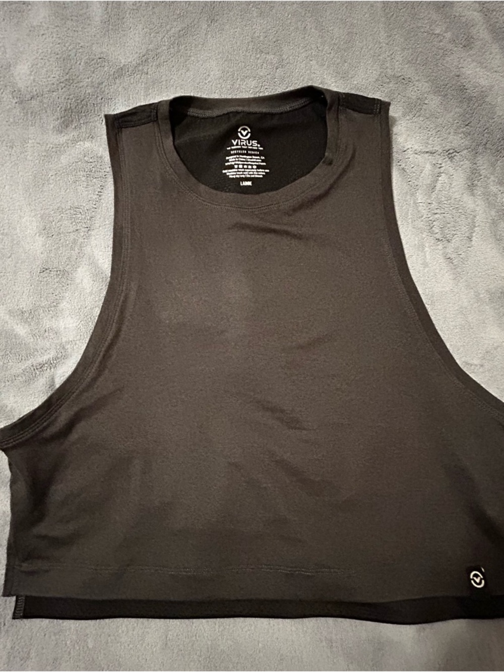 Virus Black Women's Crop Tank Top